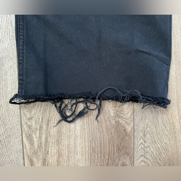 Zara Black High Waisted Wide Leg Jeans Size 10 - Picture 6 of 8